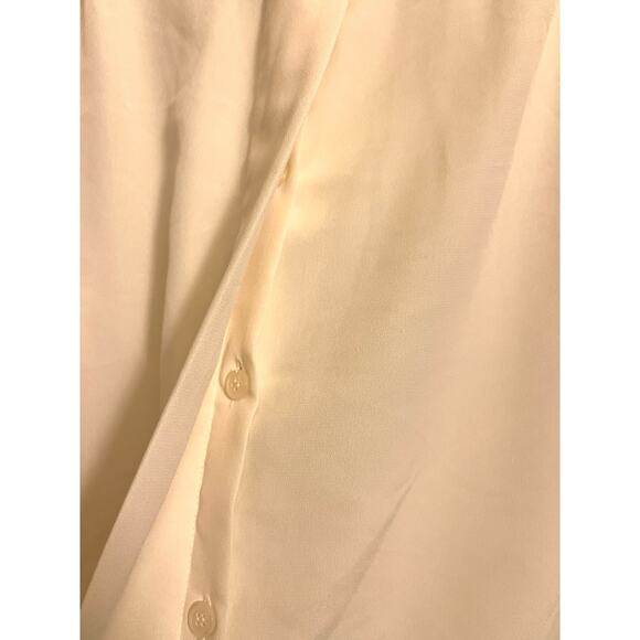 Vintage Pendelton Cream Mock Neck Button Blouse Size 10 - Picture 10 of 11